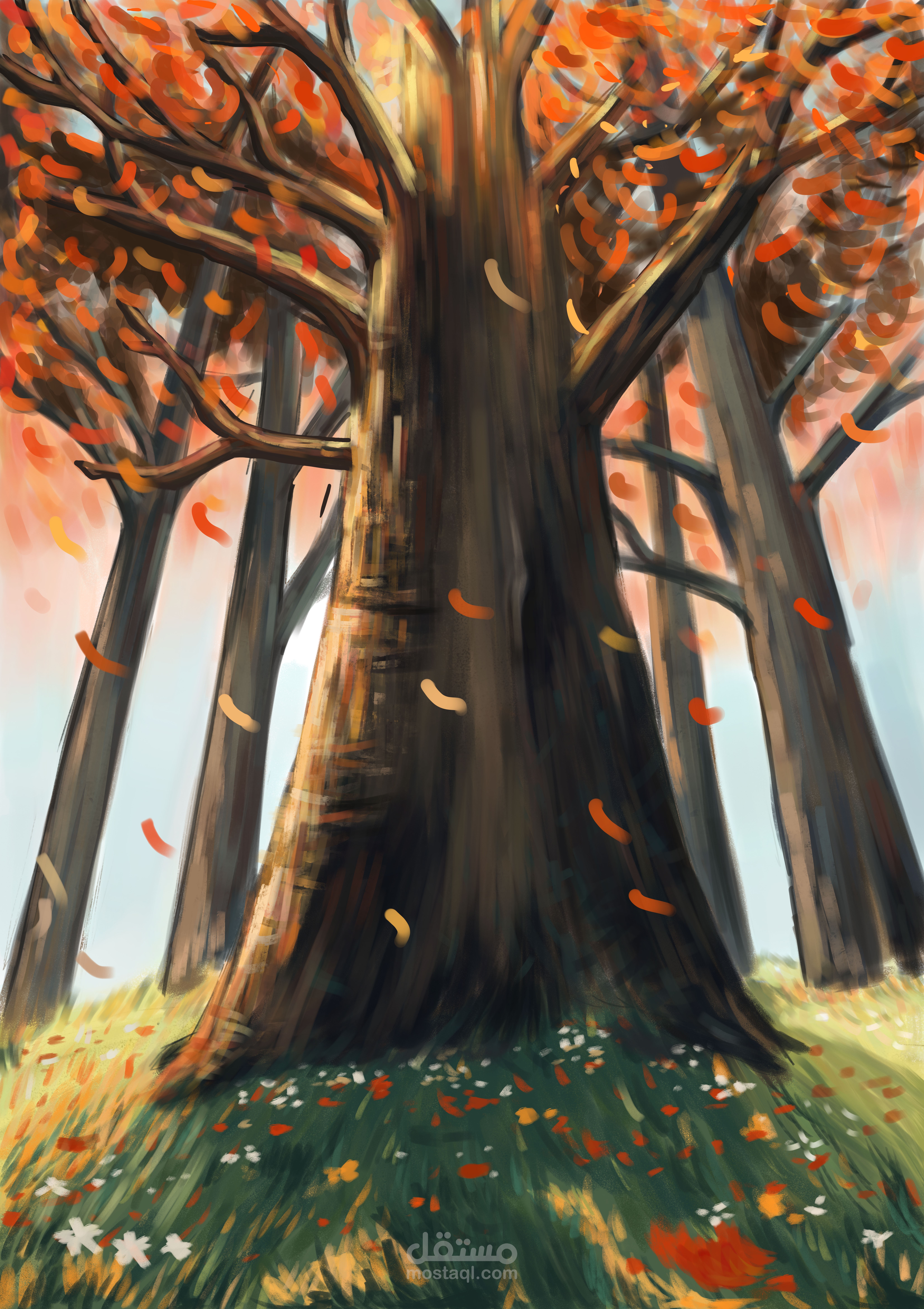 تلوين ورسم رقمي كارتوني او واقعي باستخدام الفوتوشوب