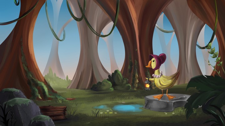 تصميم خلفية لحيوان في الغابة