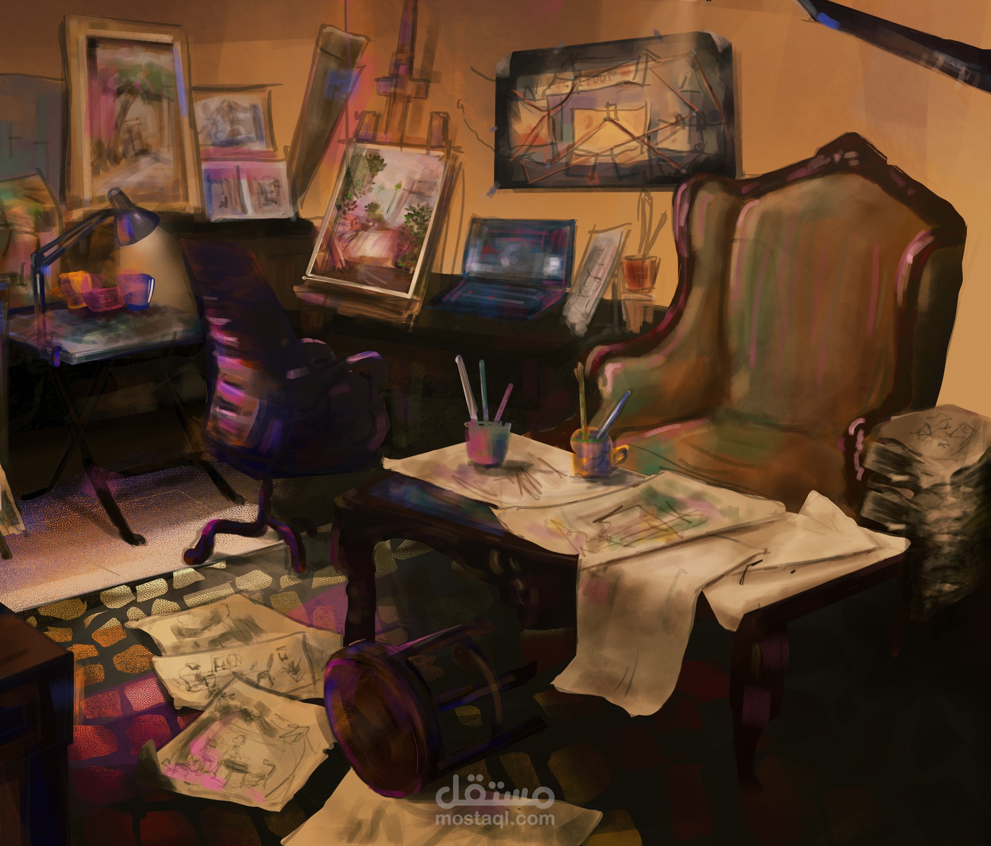 رسم ديجيتال -تصميم بيئة