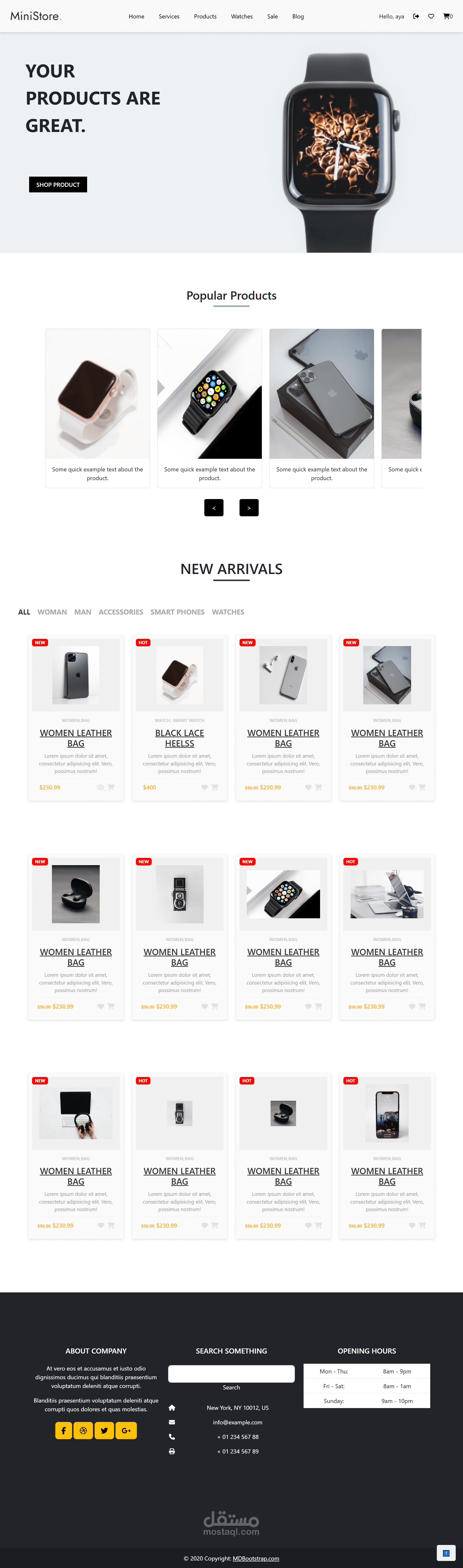 Ecommerce Website