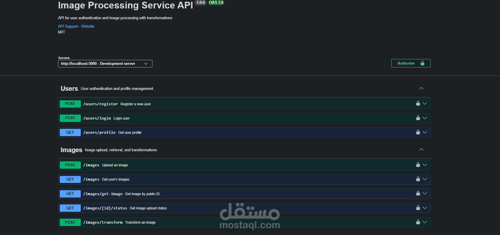 خدمة معالجة صور