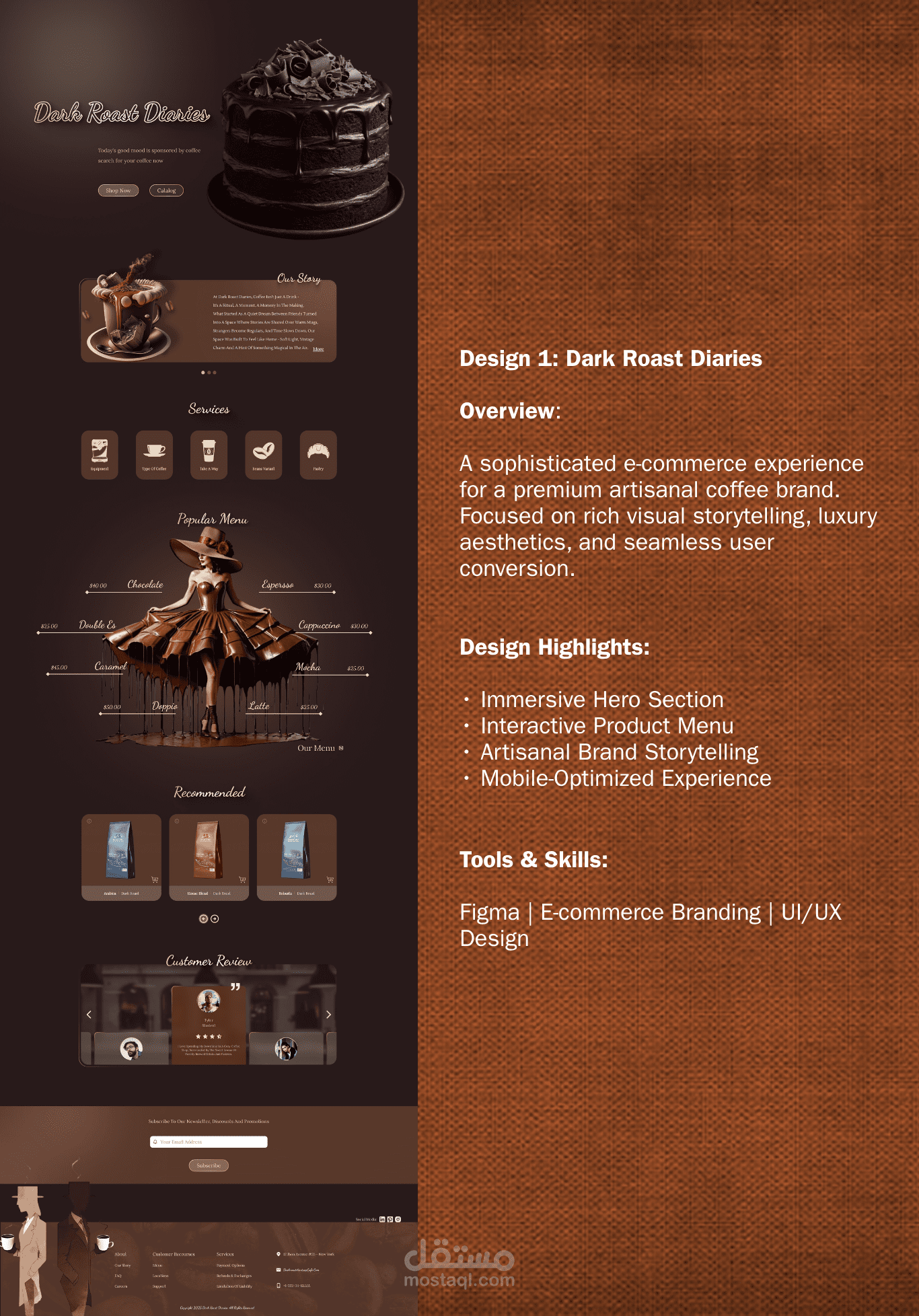تصميم واجهات مواقع إلكترونية ومتاجر رقمية احترافية (UI/UX Web Design)