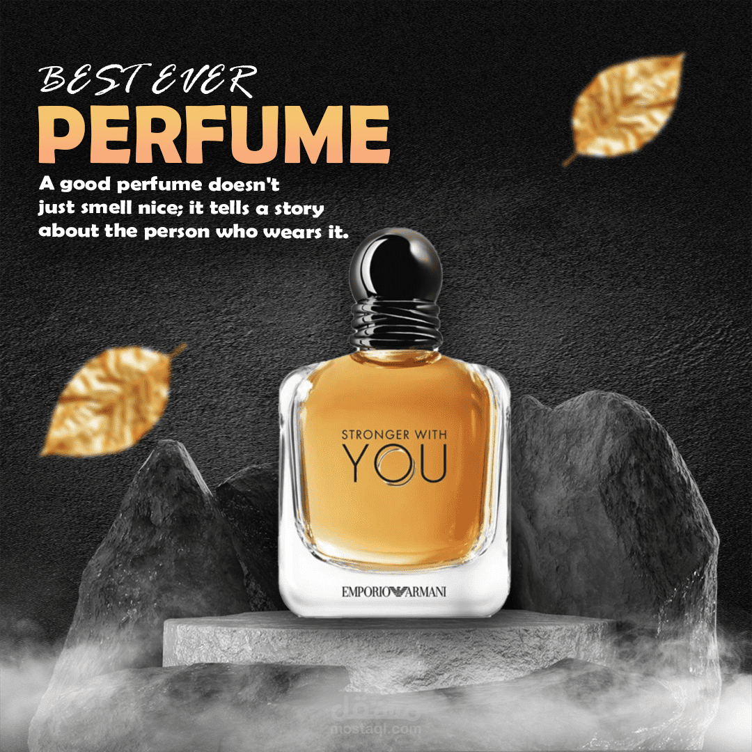 تصميم إعلان عطر احترافي يجذب العملاء من أول نظرة