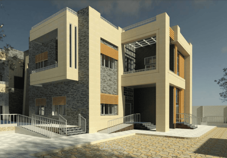 فيللا تم تصميمها على برنامج ريفيت