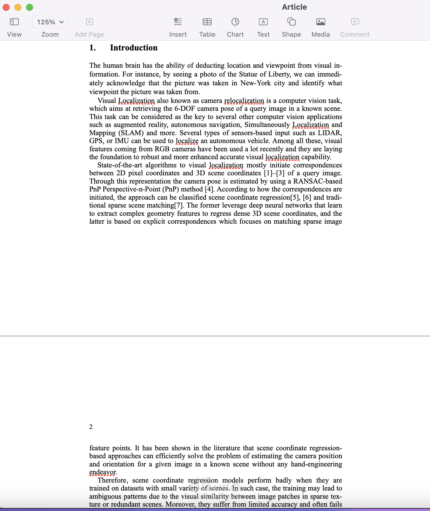 scientific paper writing
