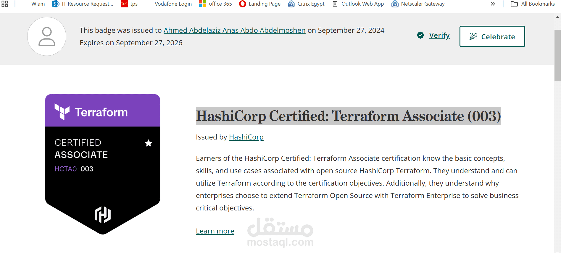 HashiCorp Certified: Terraform Associate (003)