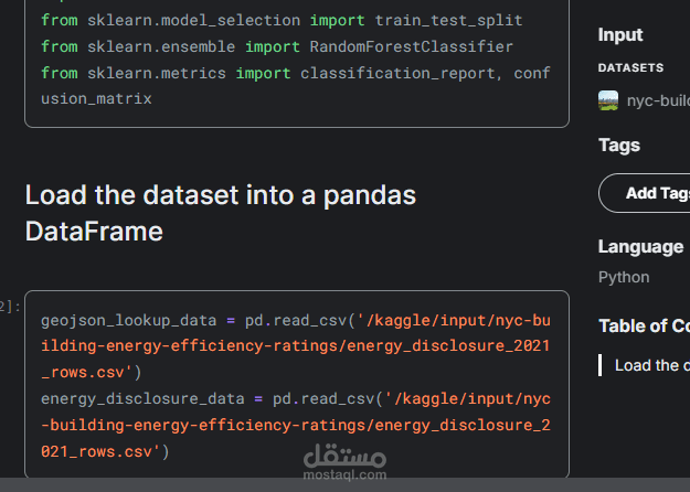 classification report about NYC