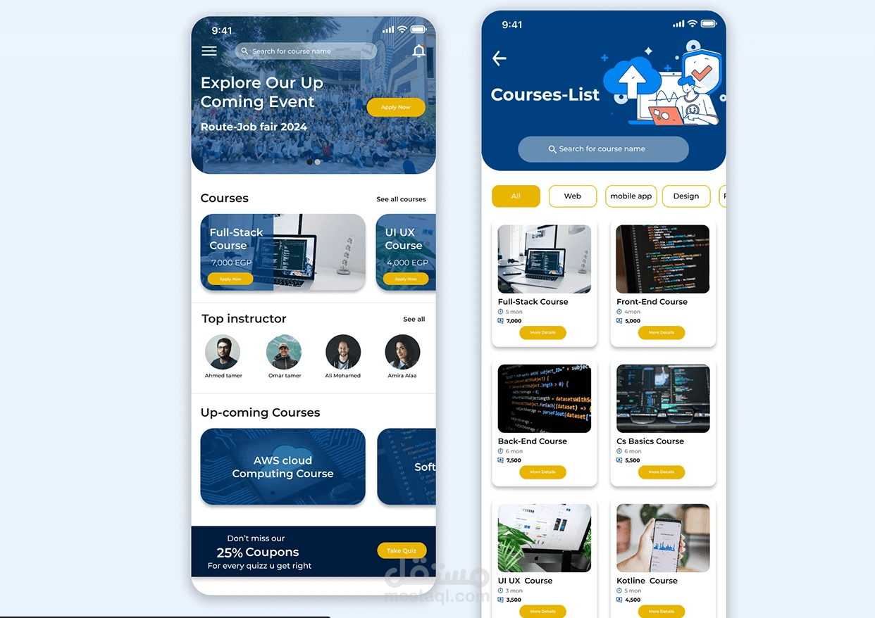 UI UX design for mobile application