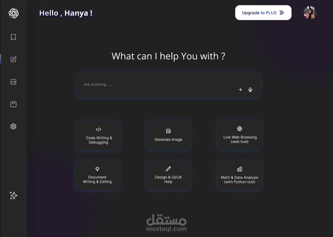Re-design ChatGpt UI UX
