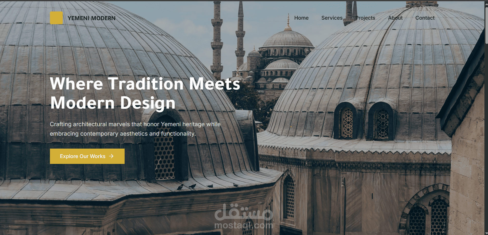 موقع الإلكتروني لعرض المهندسون اعمالهم