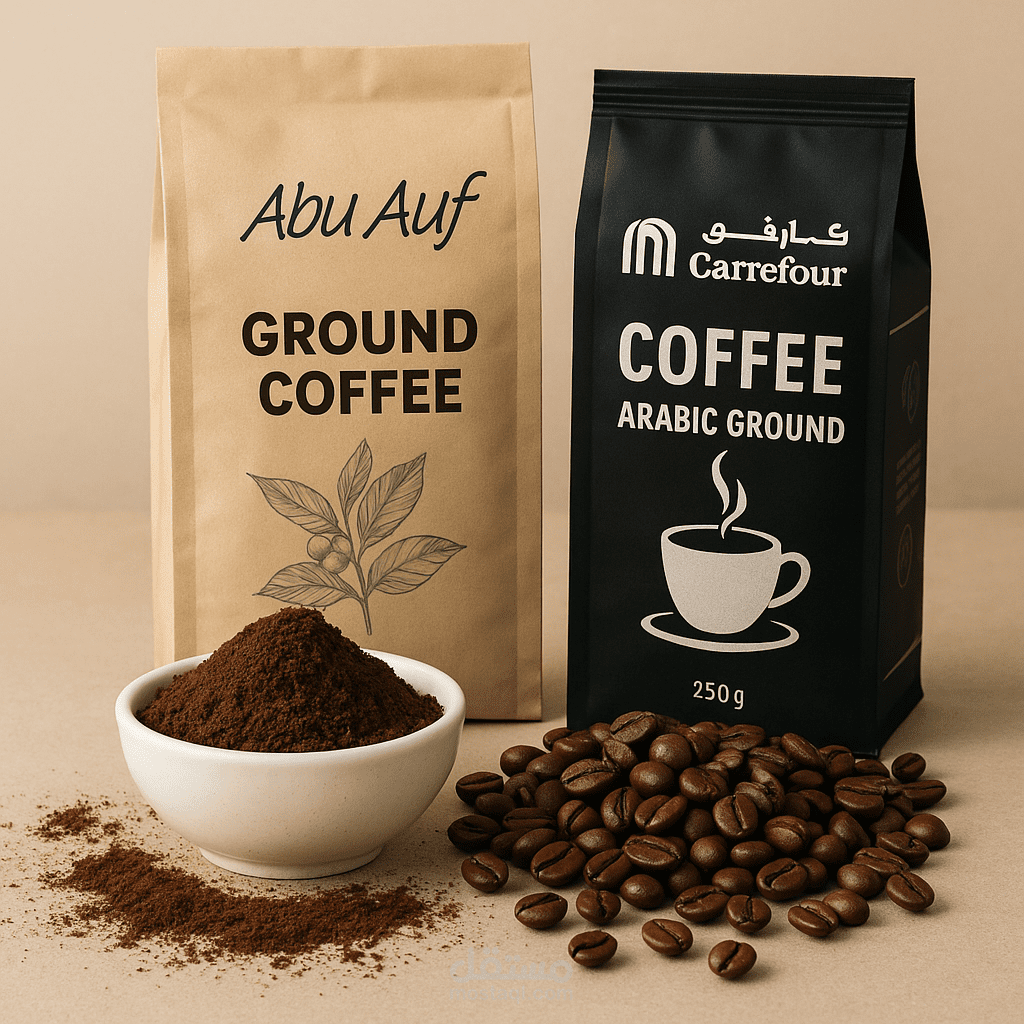 منتجات القهوه ابو عوف و كارفور