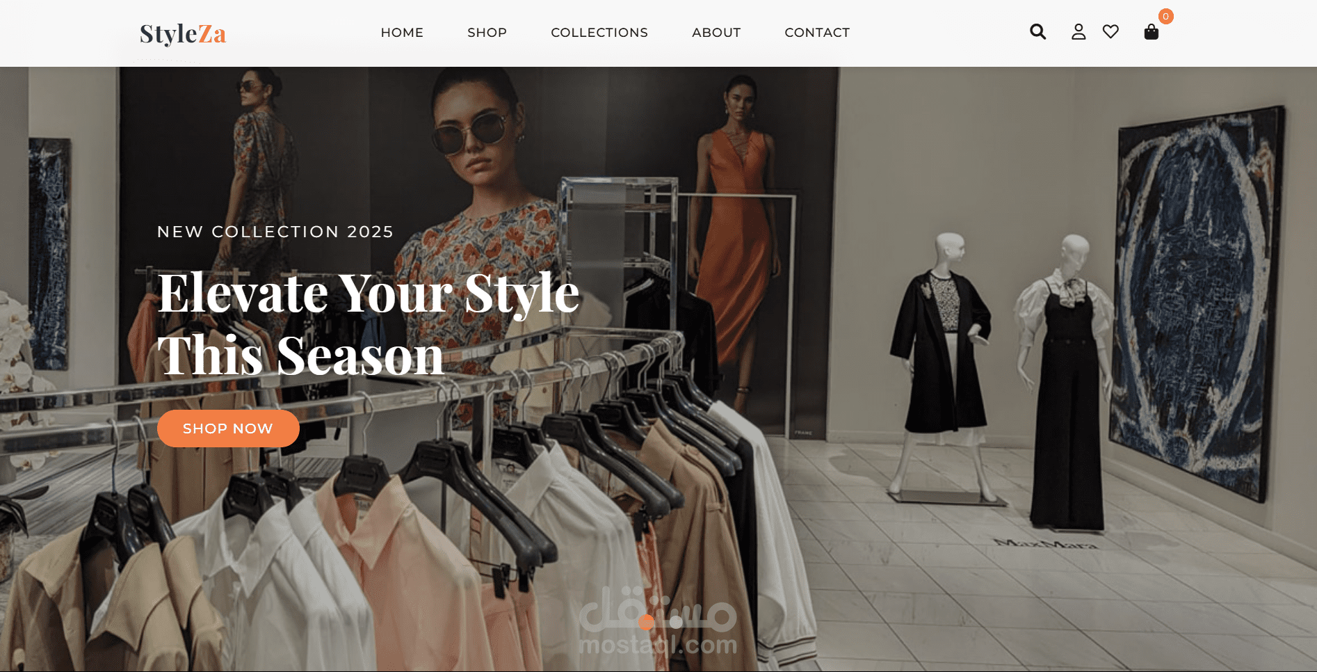 Styleza - متجر ملابس إلكتروني متكامل (ASP.NET E-Commerce Platform)