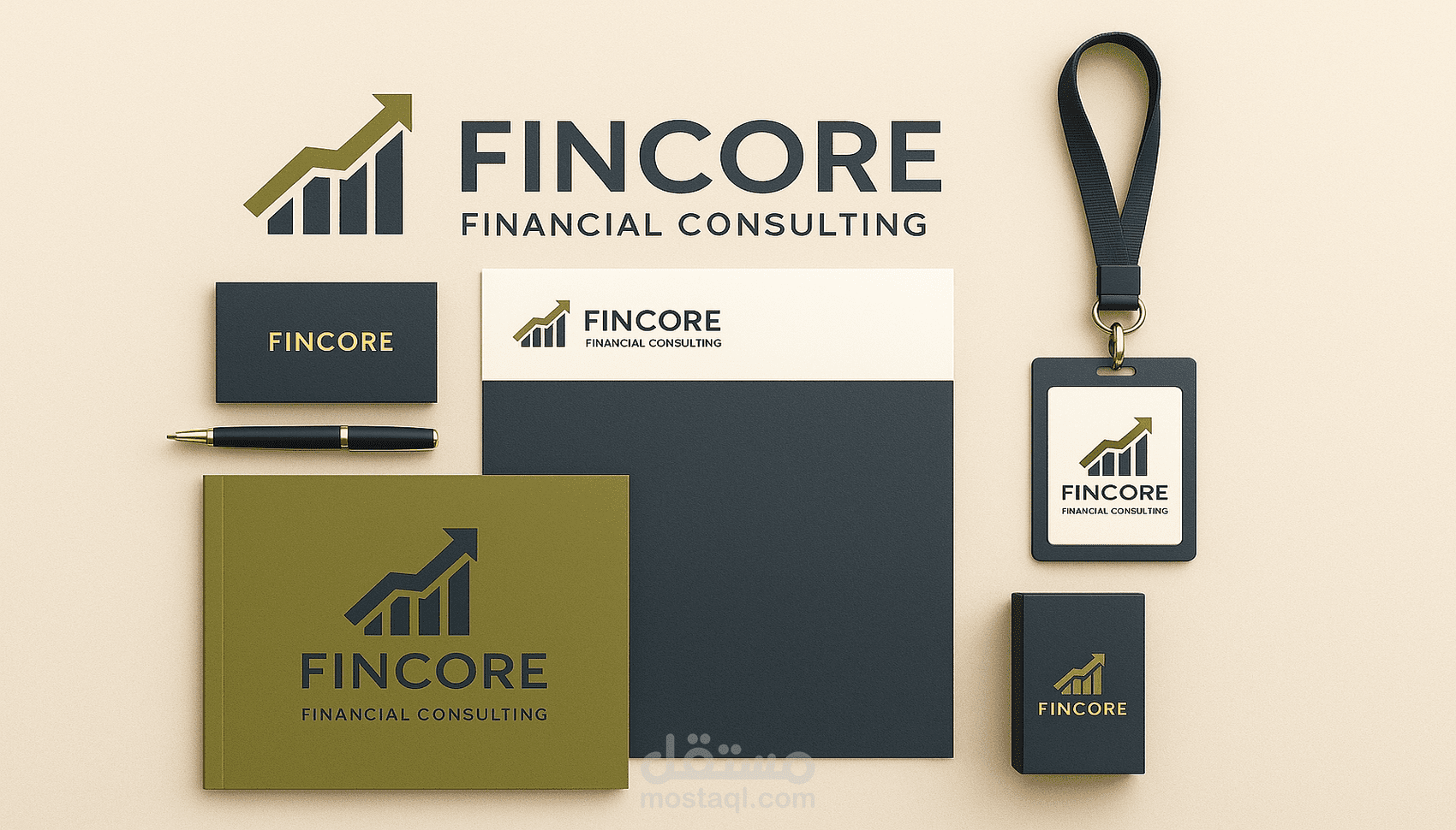 تصميم  احترافي لعرض شعارك أو هويتك البصرية بدقة عالية