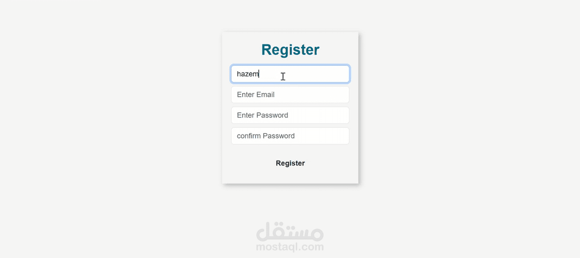 Simple Ecommerce website