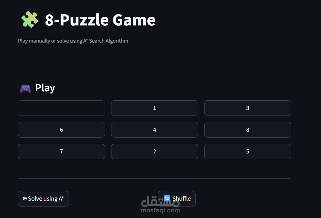 (Python Project) Ai-Puzzle