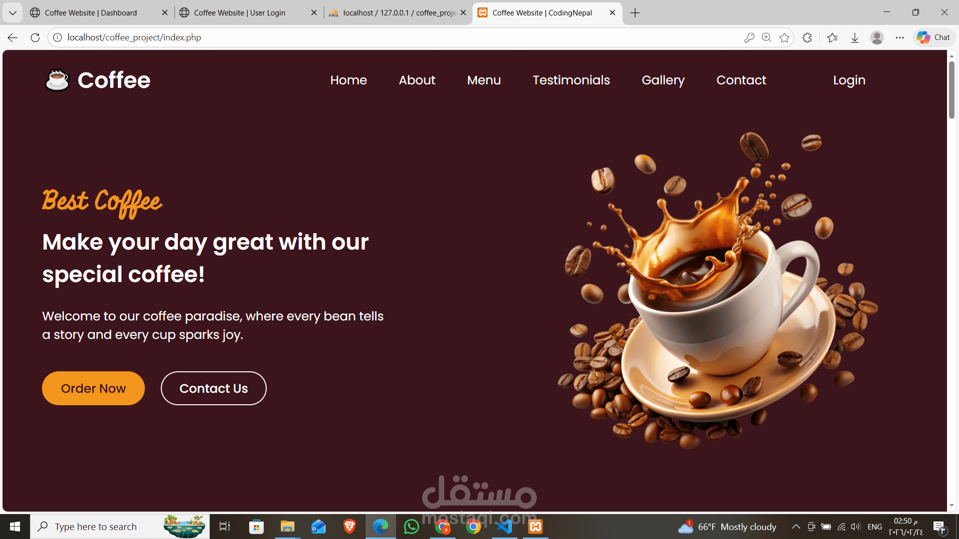 Restaurant website