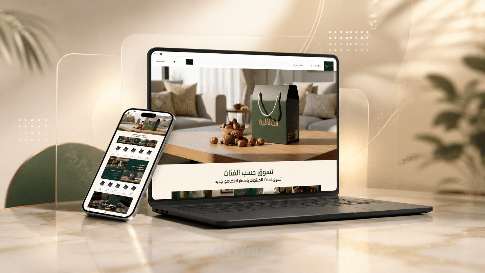 تصميم UI احترافي لمتجر تمور على منصة زد — تمور الشاذلية
