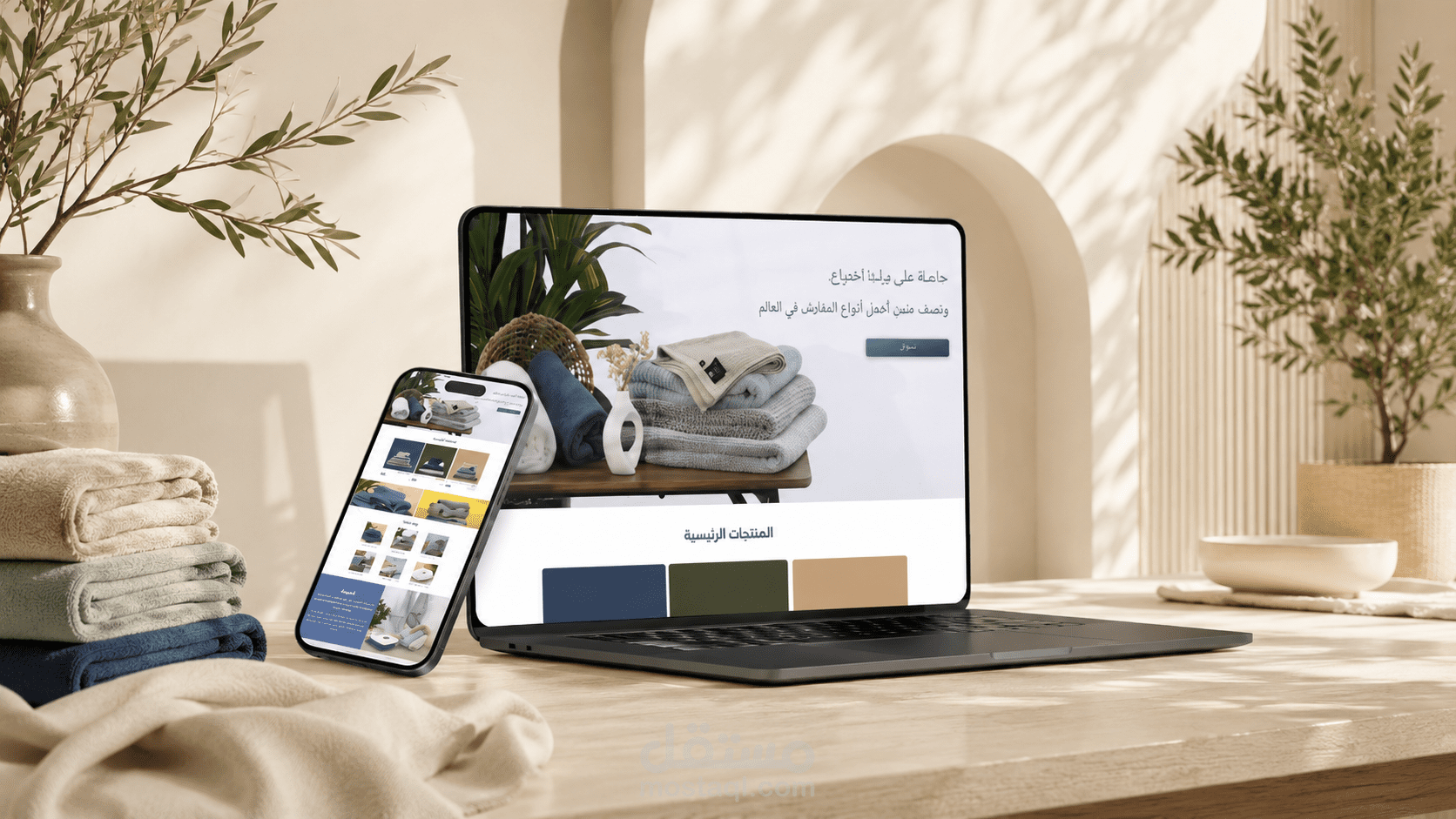 تطبيق واجهة متجر إلكتروني على منصة زد باللغتين العربية و الانجليزية