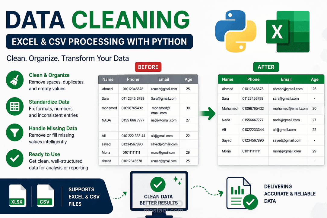 خبيرة Excel وتحليل البيانات | Data Engineer لتنفيذ المعادلات والتقارير الاحترافية