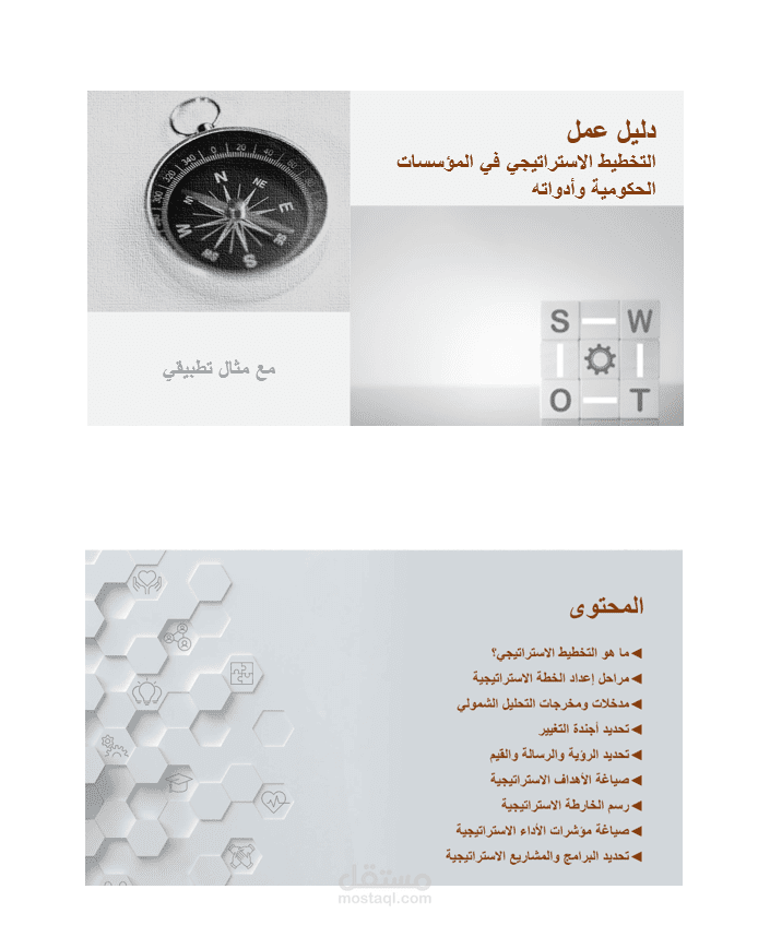 دليل عمل التخطيط الاستراتيجي في المؤسسات الحكومية - توعية