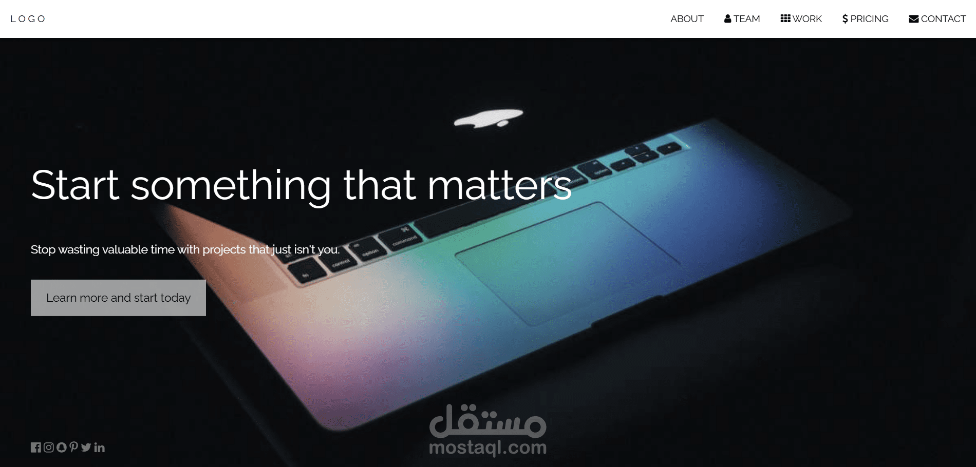 تصميم وبناء موقع الكترونى احترافي