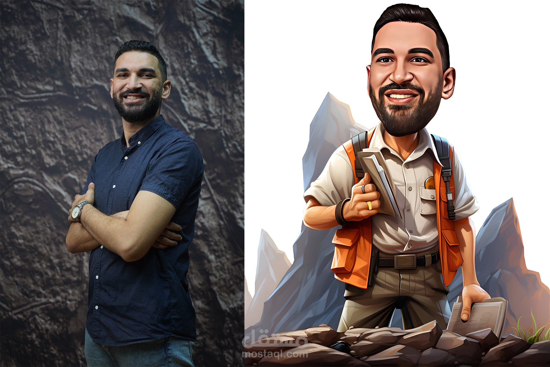 خدمة رسم شخصية كرتونية متميزة عالية الجودة