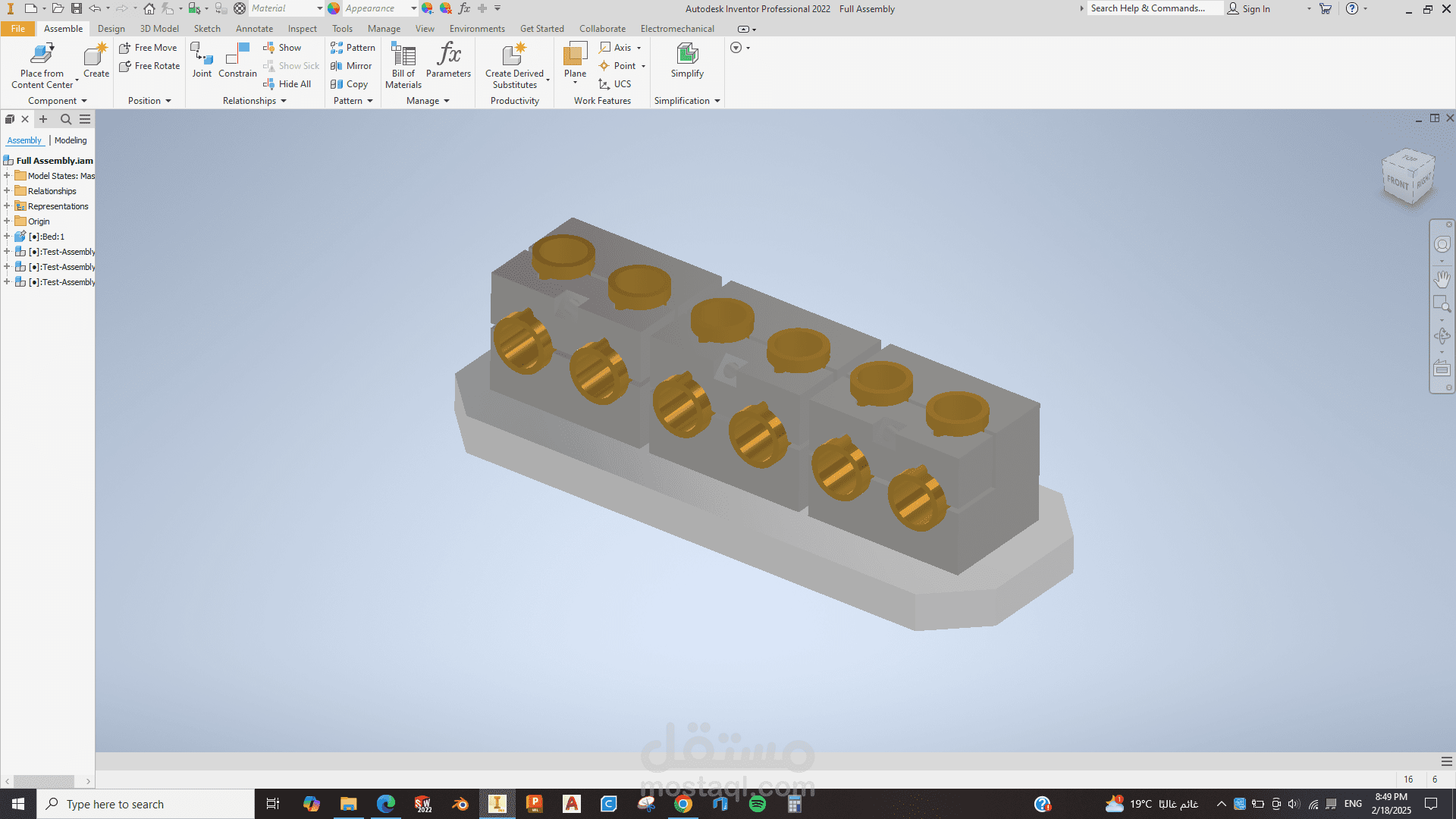 Fixture for a brass faucet on a CNC Milling machine