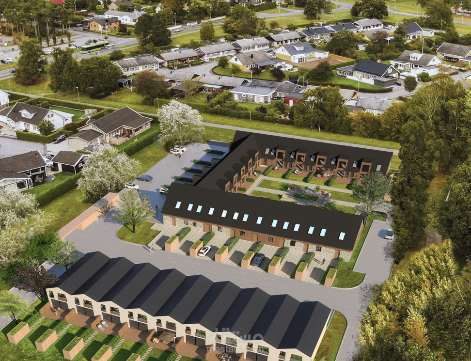 اخراج معماري لمجمع سكني