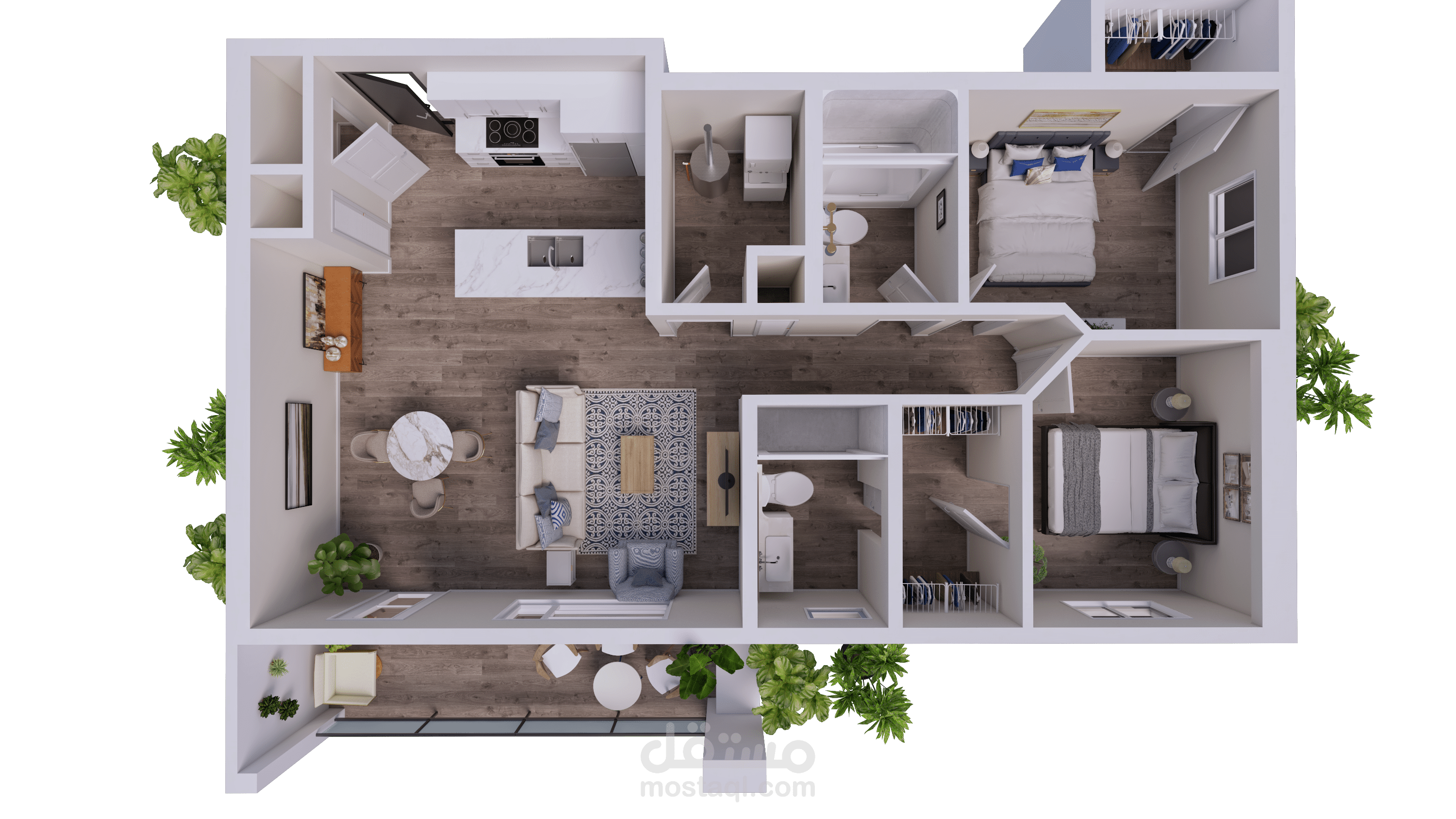 تصميم مخططات توضيحية لتسويق شقق سكنية