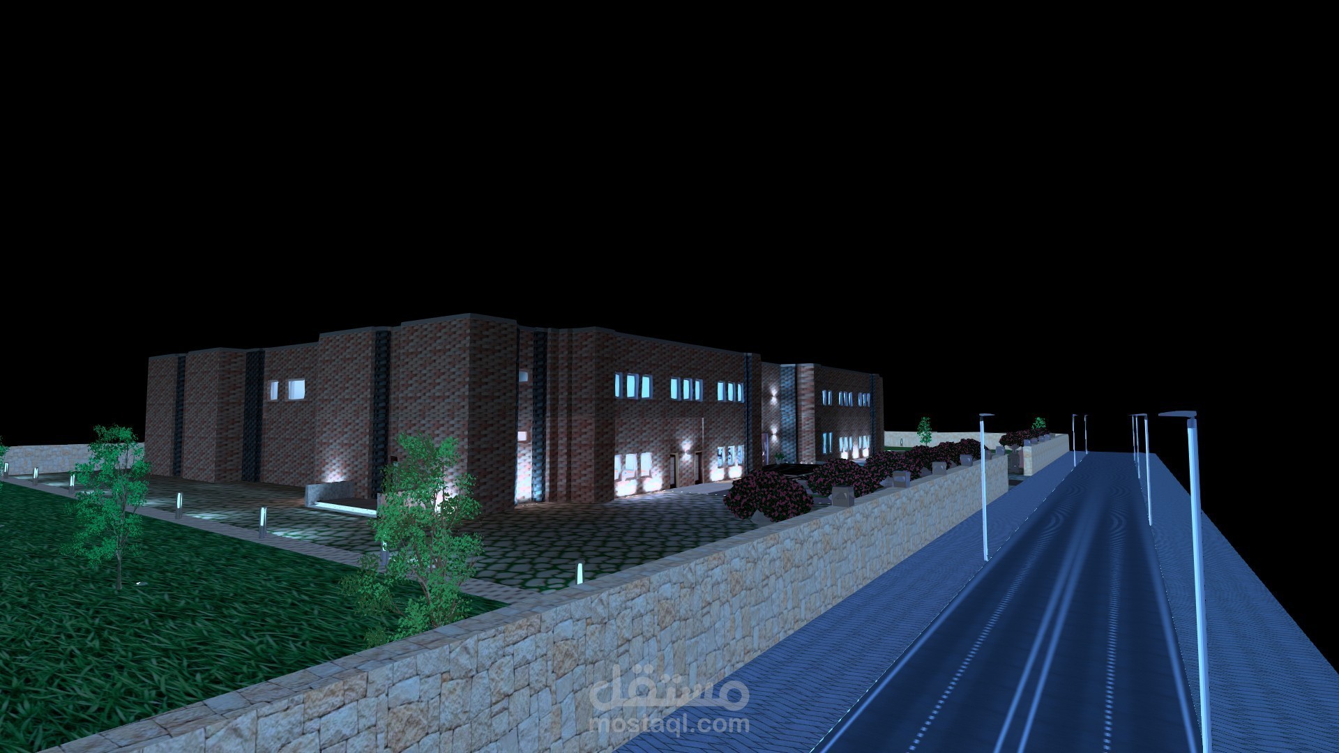 Indoor & Outdoor Lighting Design for an administrative building
