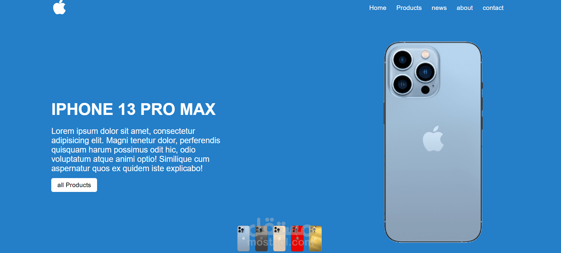 iPhone Product Landing Page