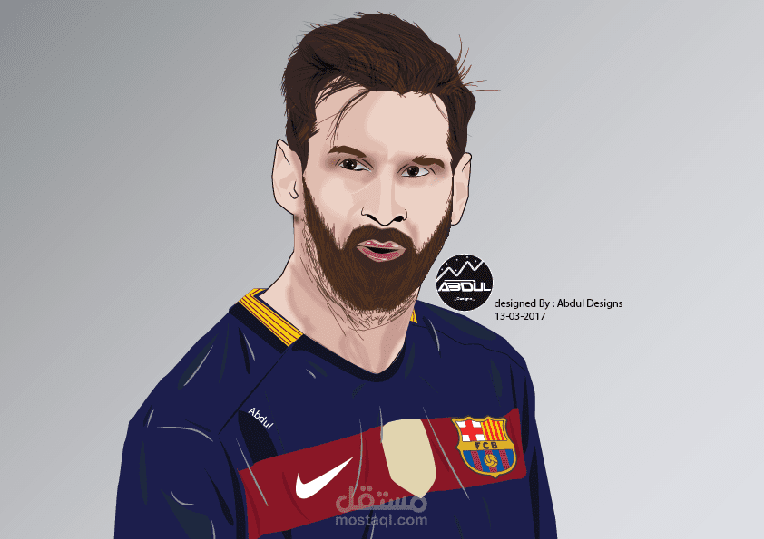 Potriat For lionel Messi and others