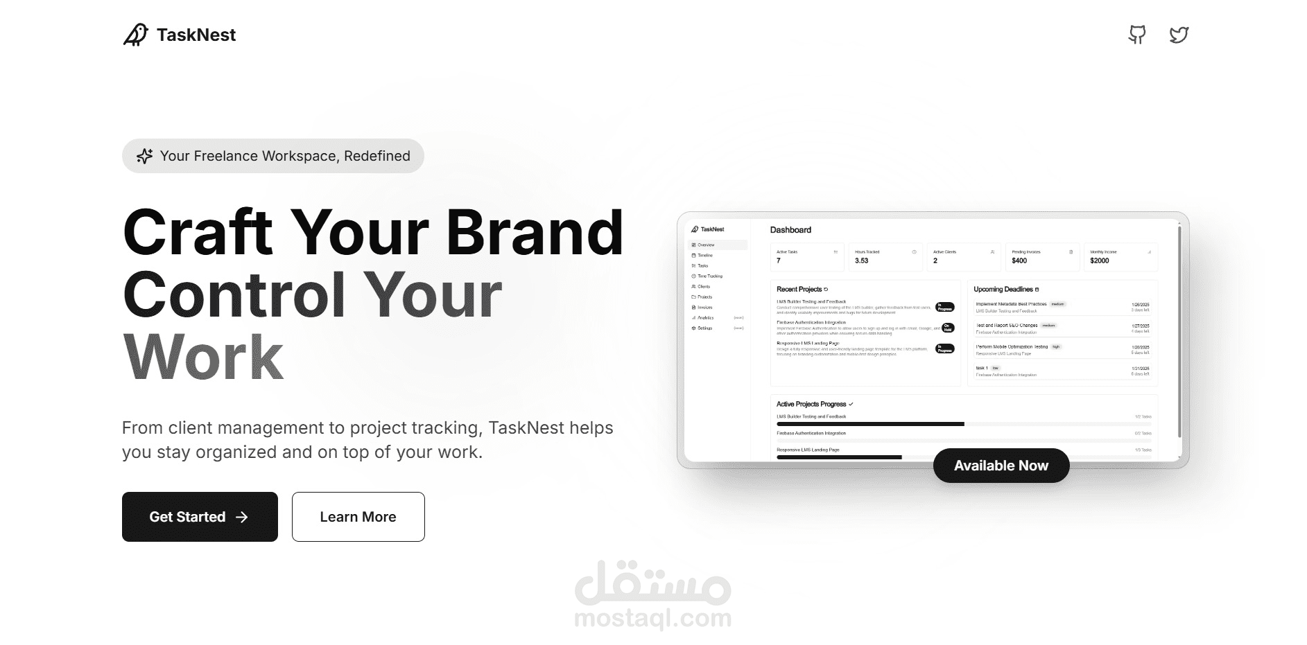 منصة لتنظيم أعمال الfreelancers