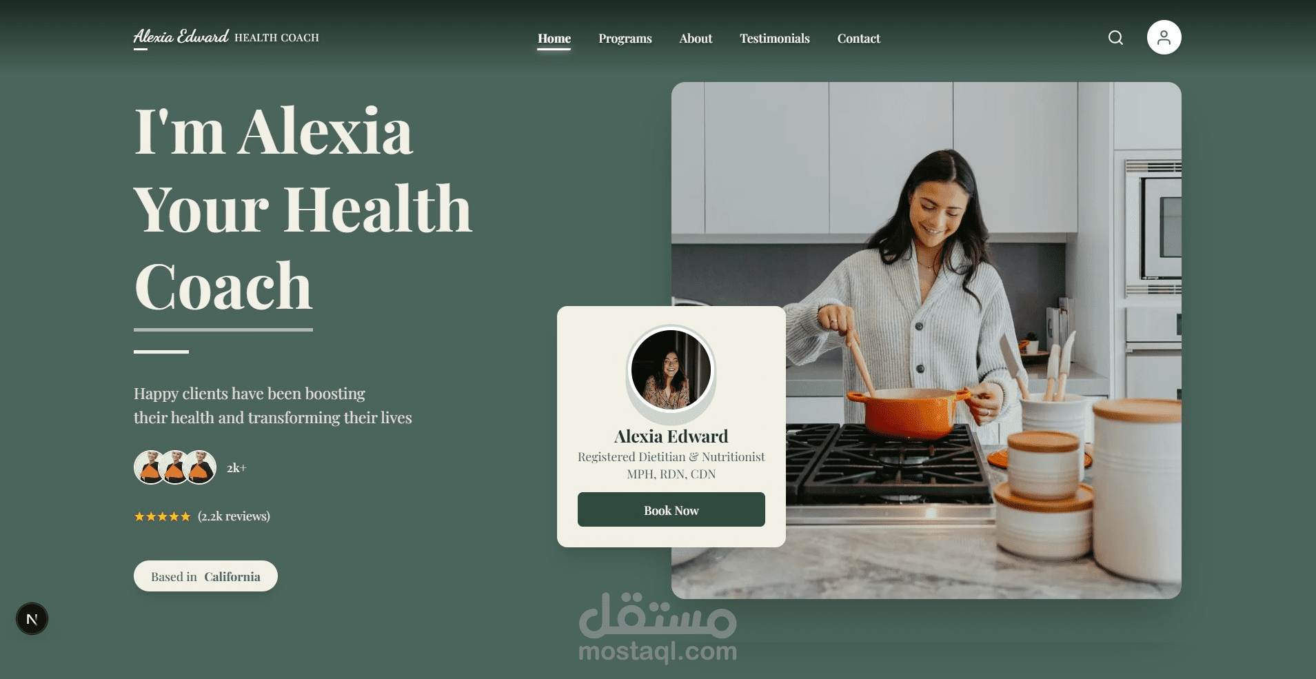 landing page for coaches