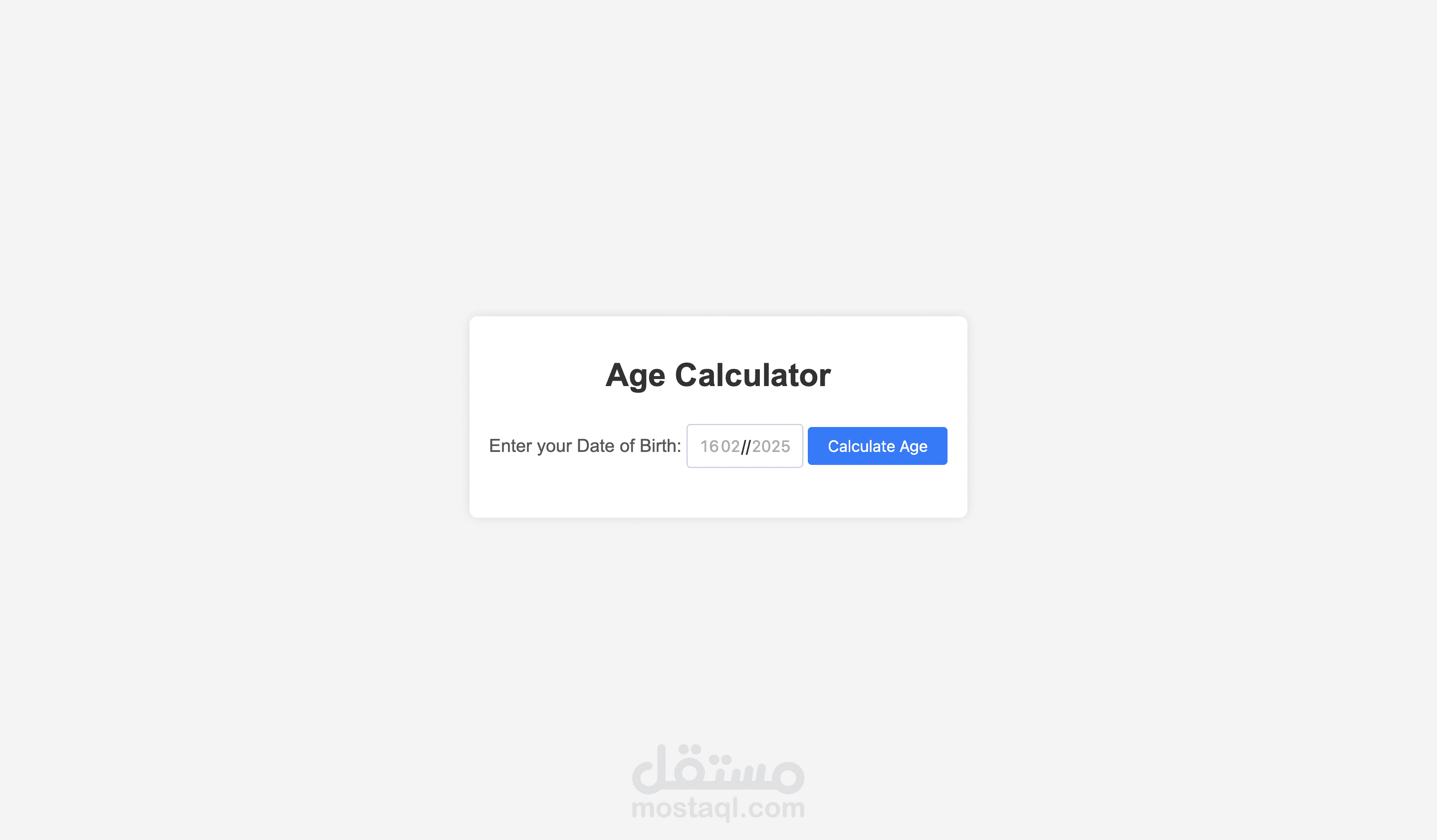 age calculator