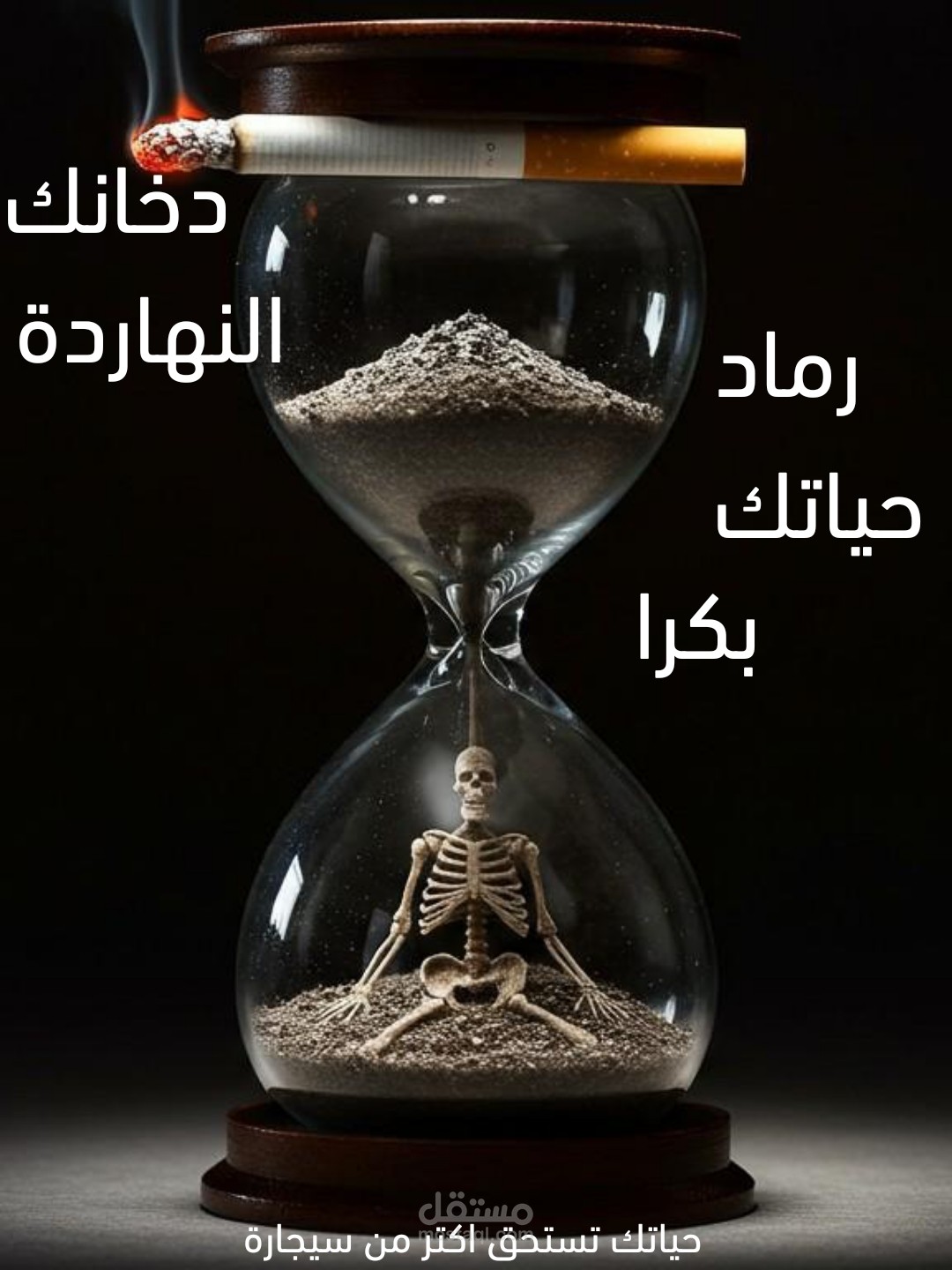 Advertisement about the dangers of smoking