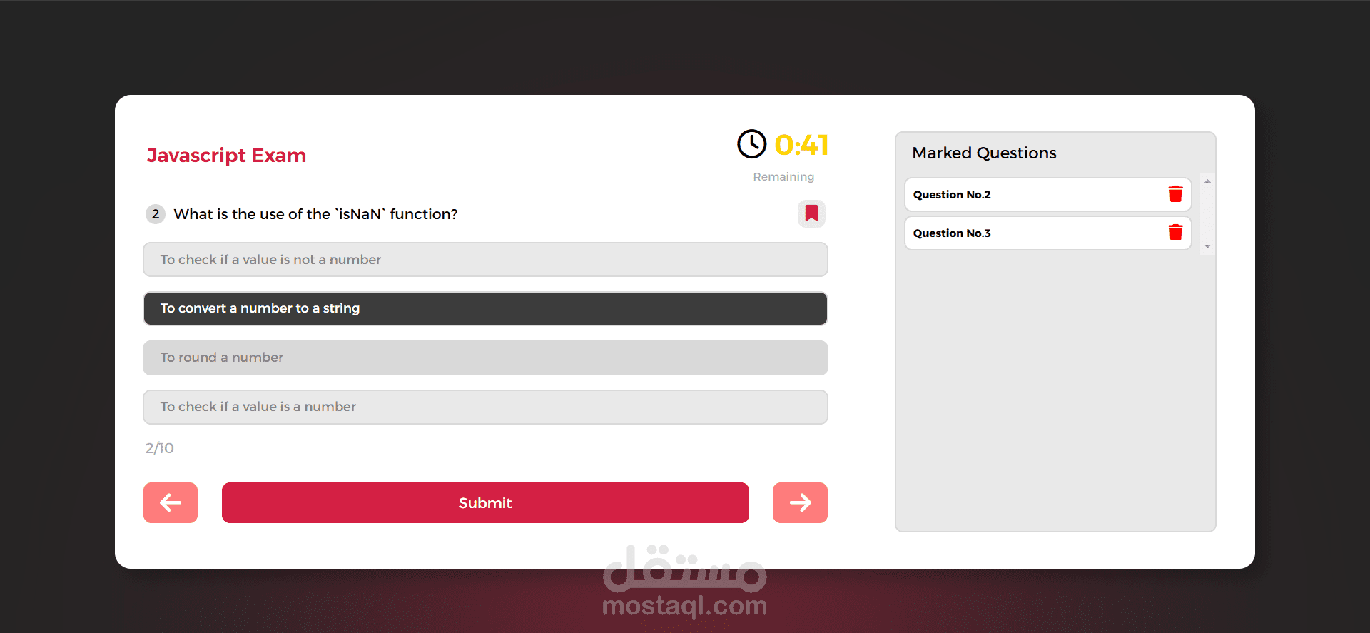 نظام امتحانات - Examination System Website
