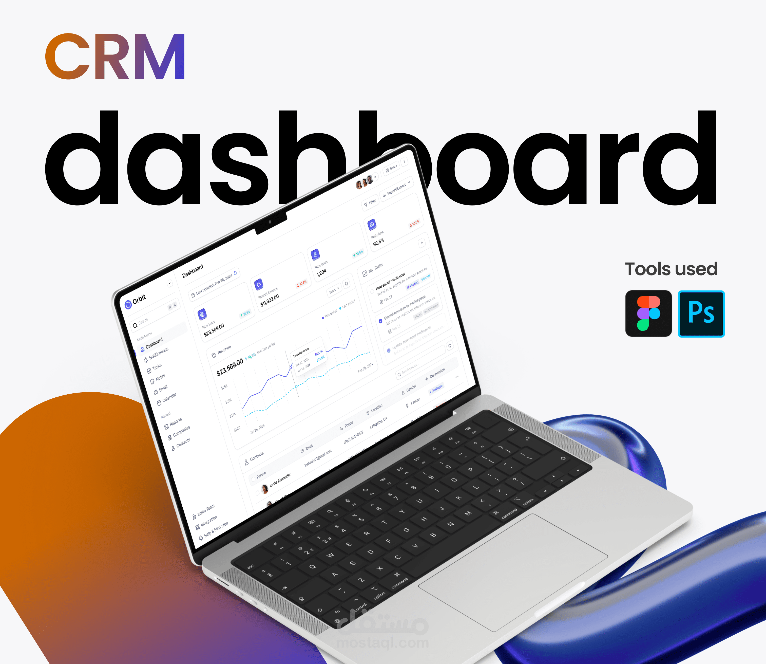 CRM dashboard