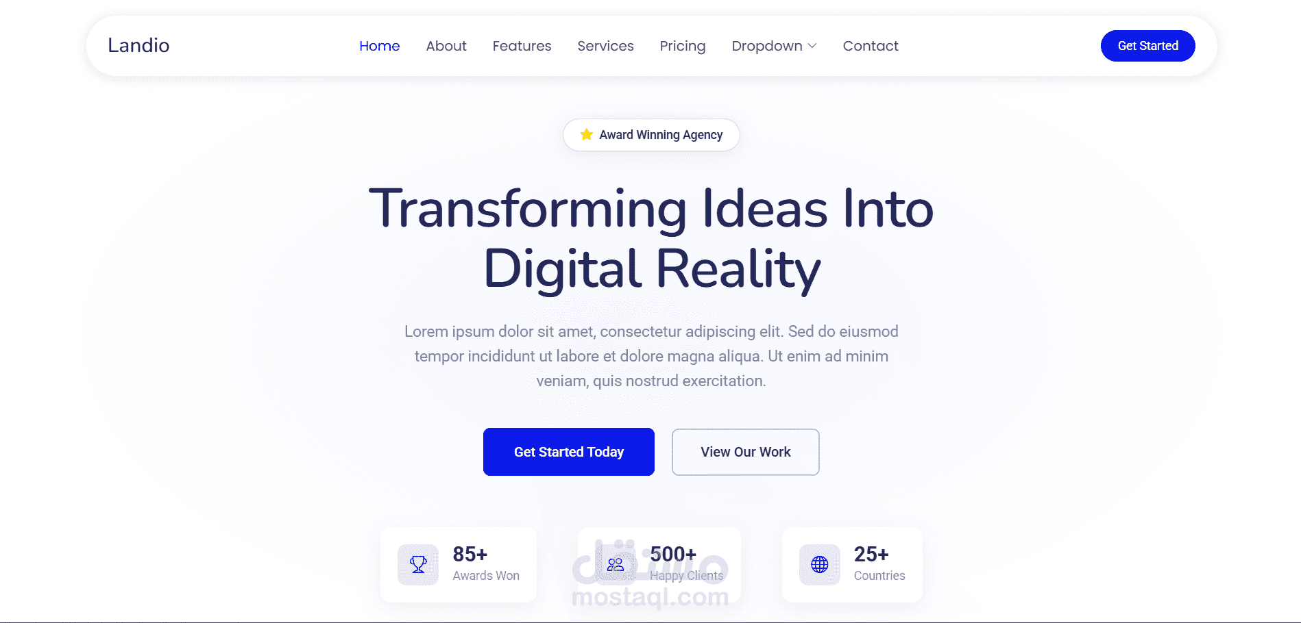 Landio — Modern Web Portfolio & Creative Showcase