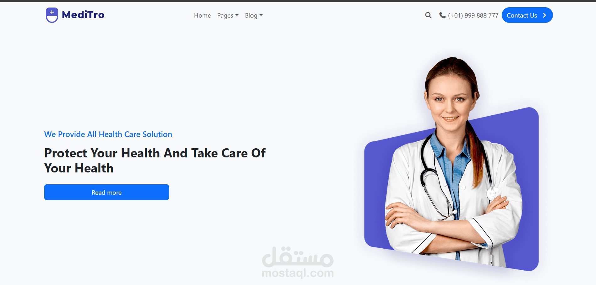 IMedI-Tro — Clean & Modern Healthcare / Service Website
