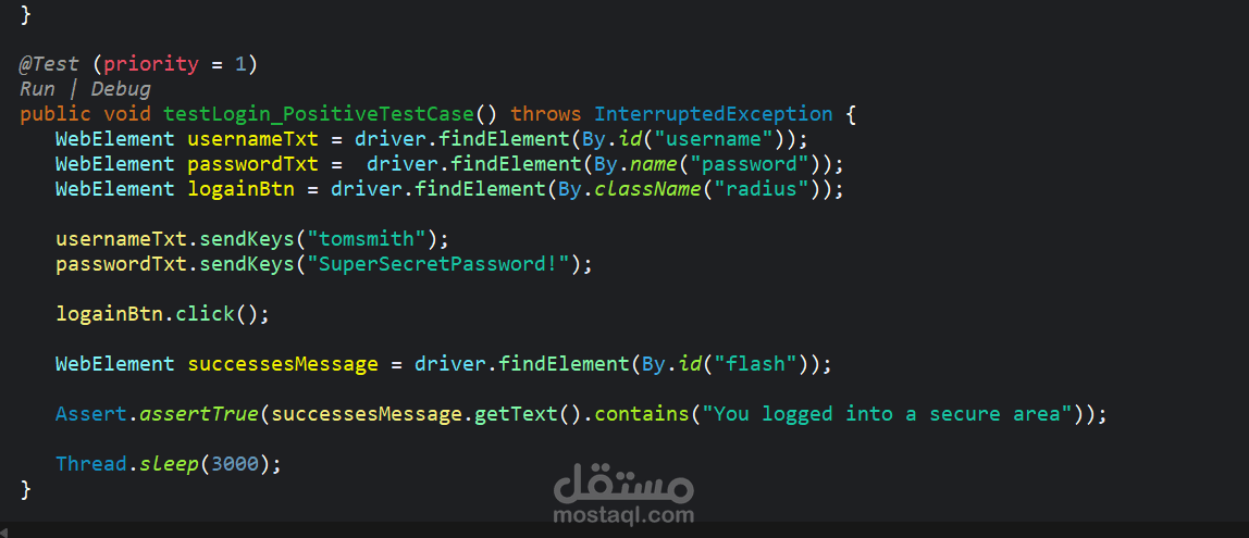 Login Automation Test Using Selenium WebDriver and TestNG