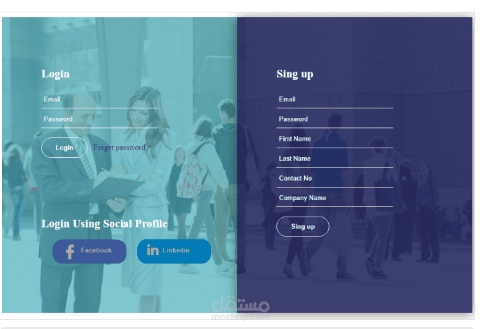 Business site with html,css,js