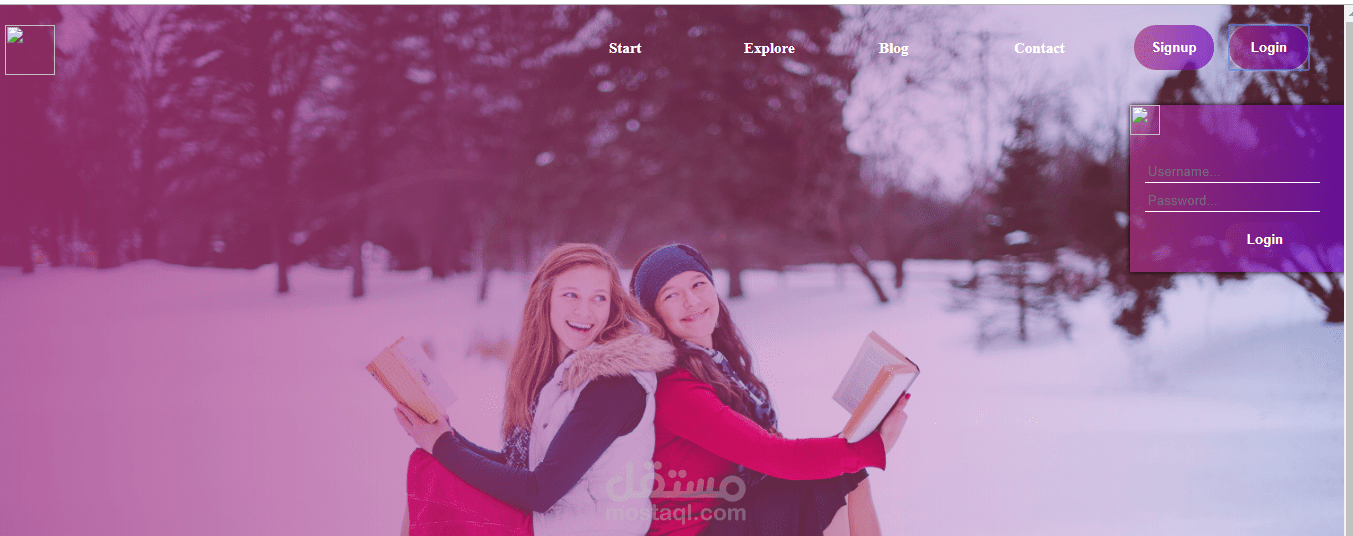 login page css,js,html