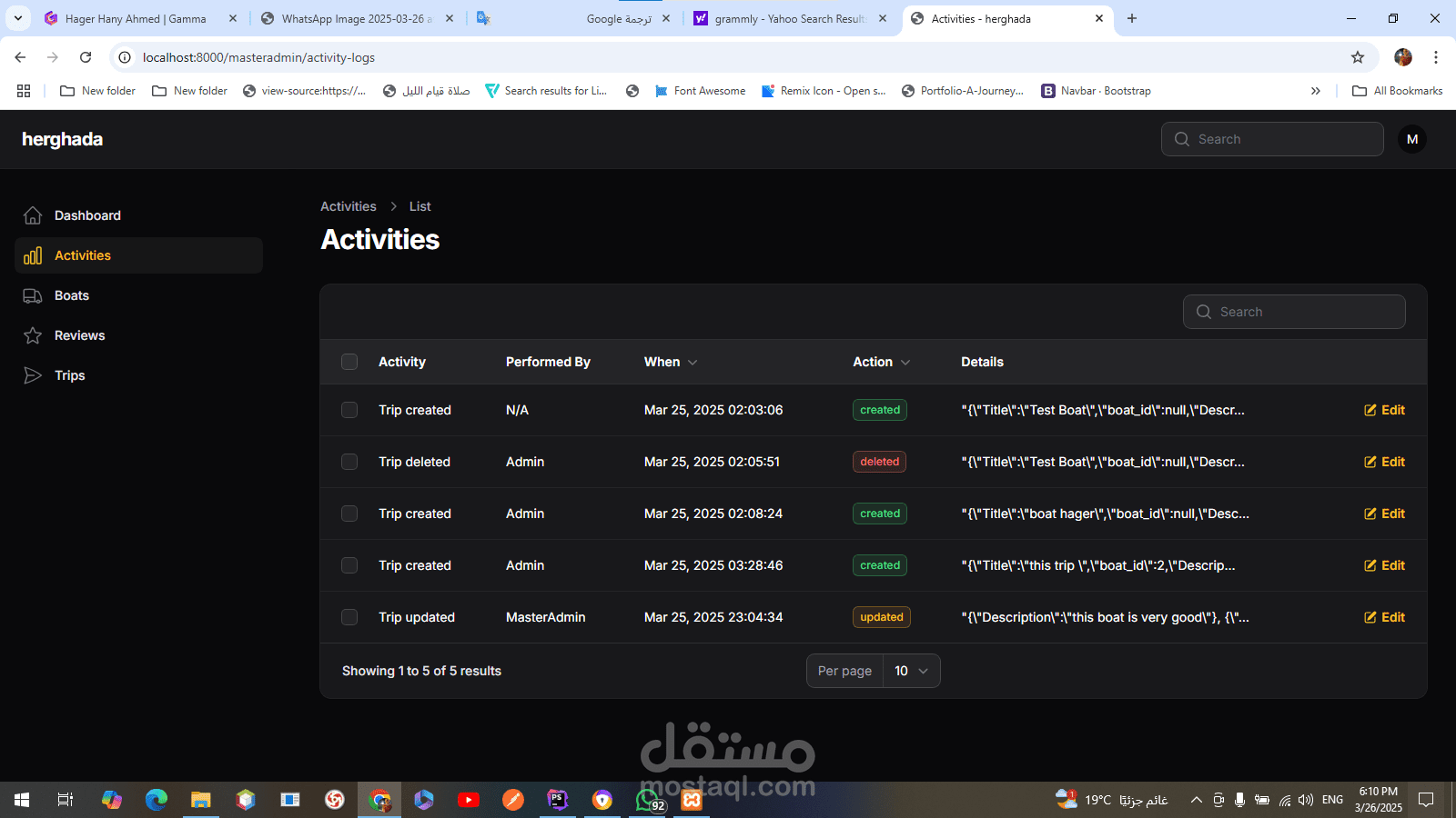 Dashboard