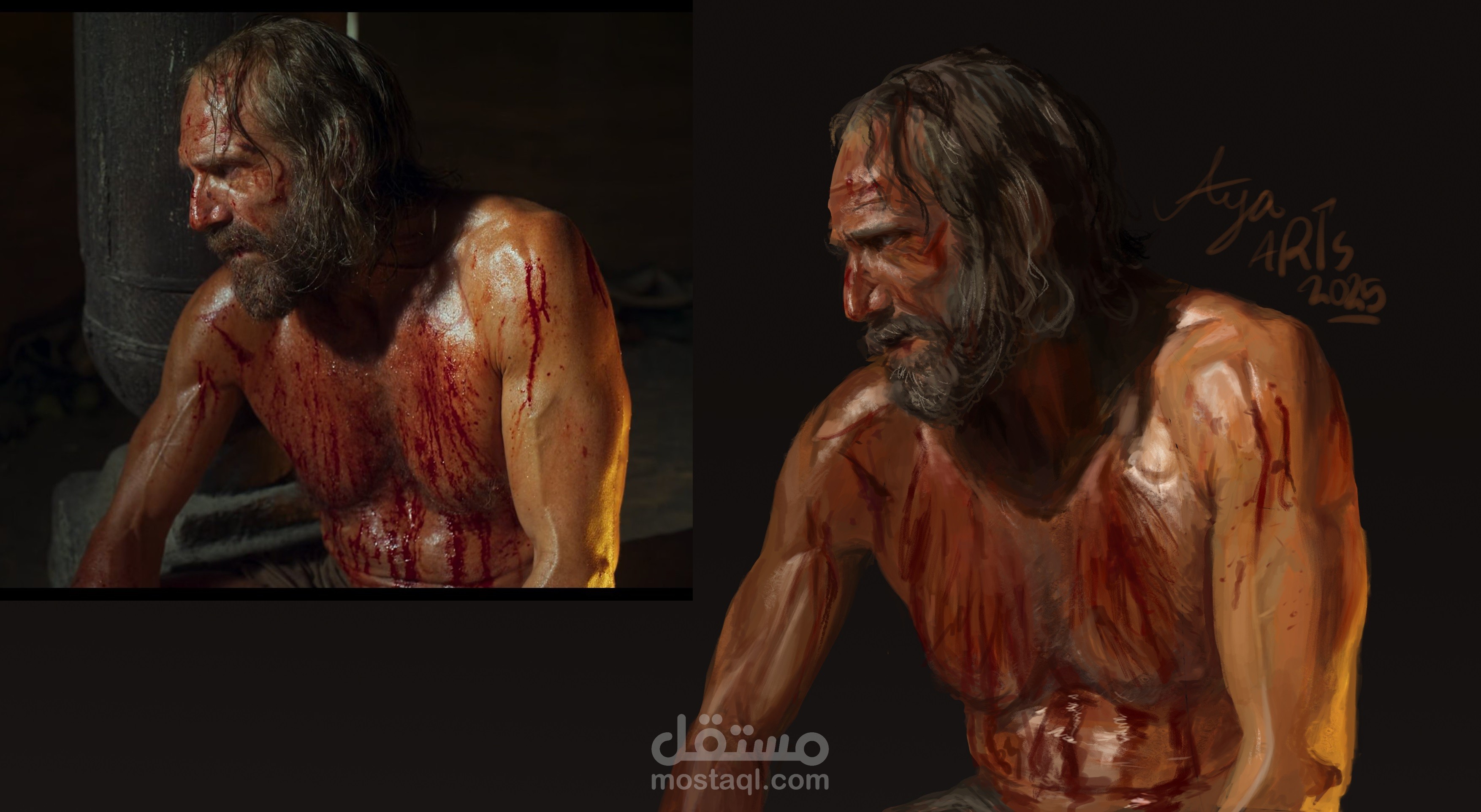 رسم ديجيتال من مشهد بفيلم