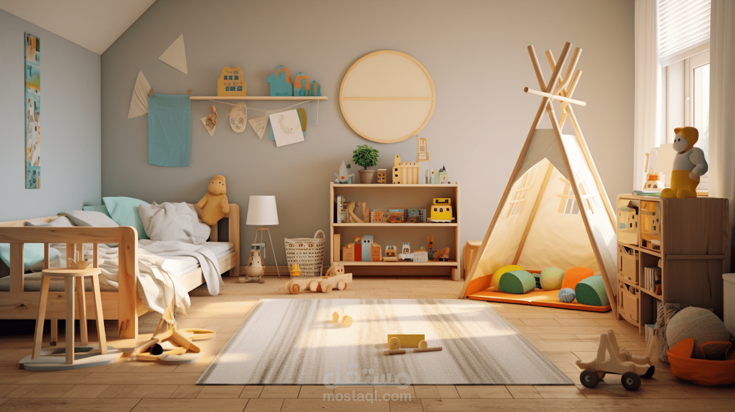 تصميم أثاث - غرفة أطفال مونتيسوري