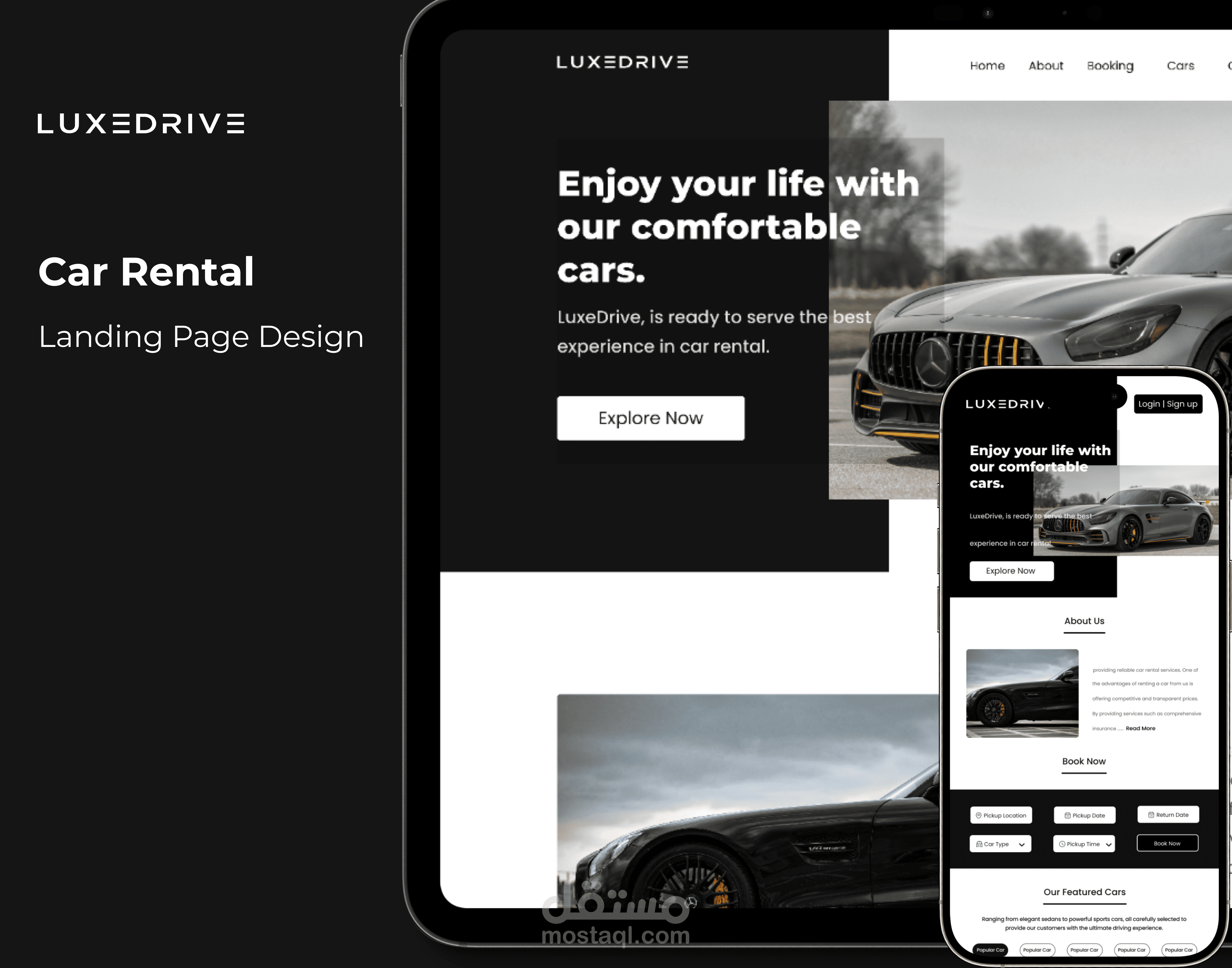 Car Rent Landing Page