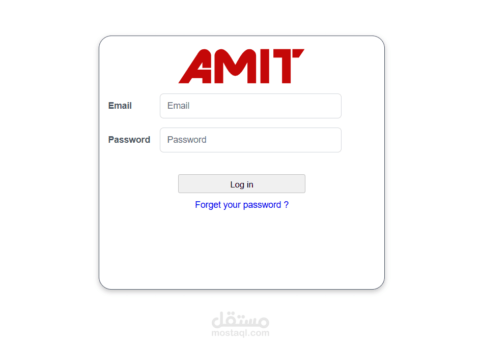 AMIT Learning – Login Page