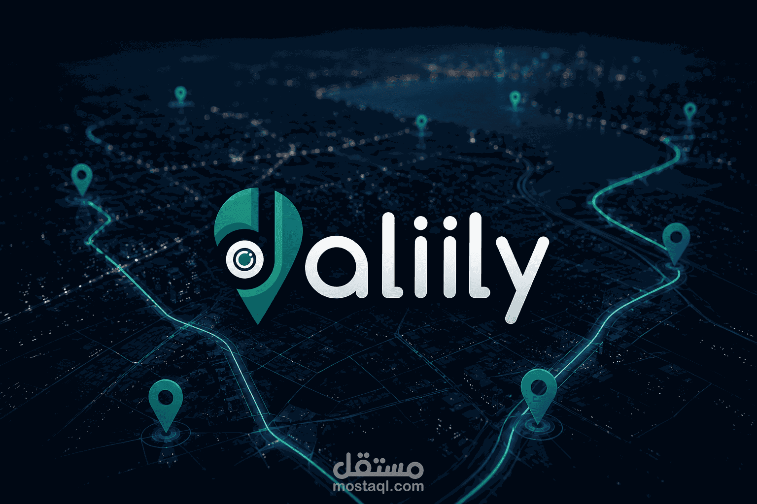 تصميم | شعار دليلي لتطبيق الخرائط