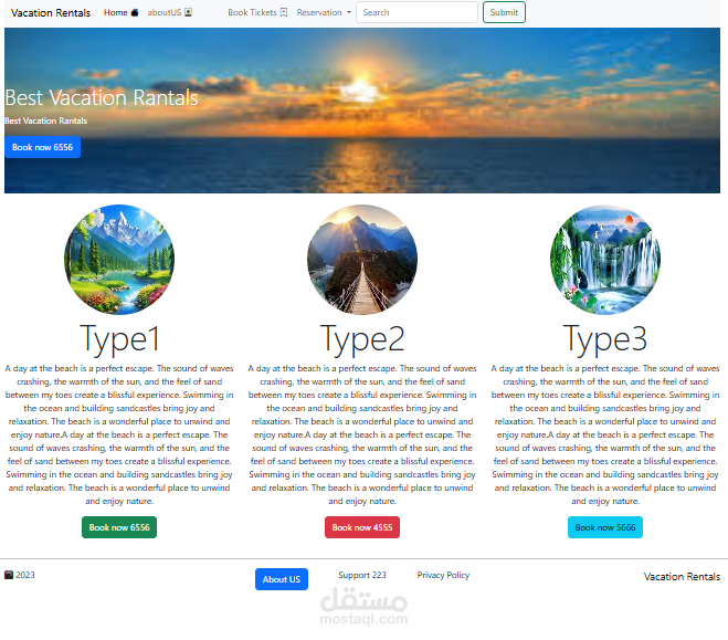 تاسك باستخدام bootstrab